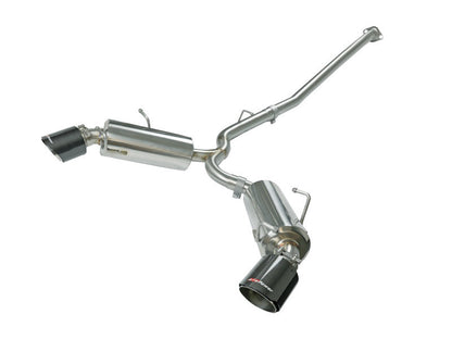 aFe Takeda 2-1/2" 304 Stainless Steel Cat-Back Exhaust System w/ Carbon Fiber Dual Tips for 2013+ Subaru BRZ/86/GR86/FR-S - 49-36023-C - Primary