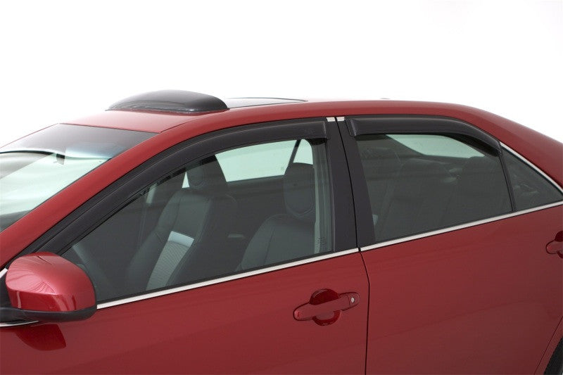 AVS Ventvisor Outside Mount Window Deflectors 4pc for 00-04 Subaru Legacy Wagon - Smoke - 94922 - Mounted 2
