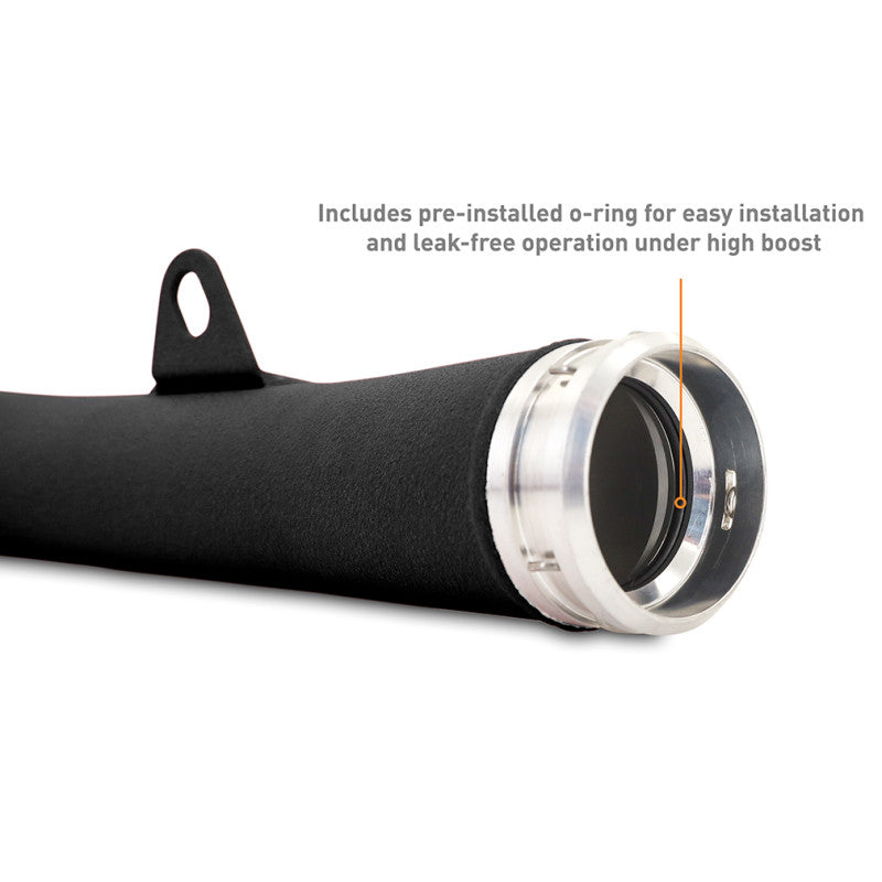 Mishimoto Charge Pipe Micro For 2022+ Subaru WRX - Wrinkle Black - MMICP-WRX-22MWBK - Close-up 1