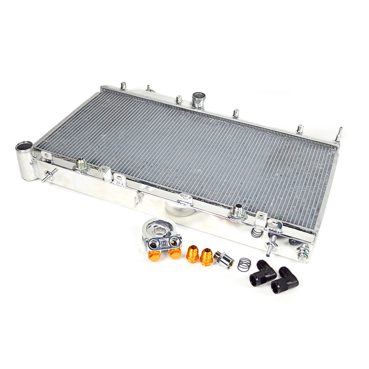 CSF 08-15 Subaru WRX/STI 2-Row Radiator w/Built-In Oil Cooler - 7042O
