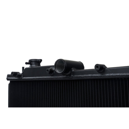 CSF 08-21 Subaru WRX/STI 2-Row 42mm Race-Spec All Aluminum Radiator - Black Close-up 3