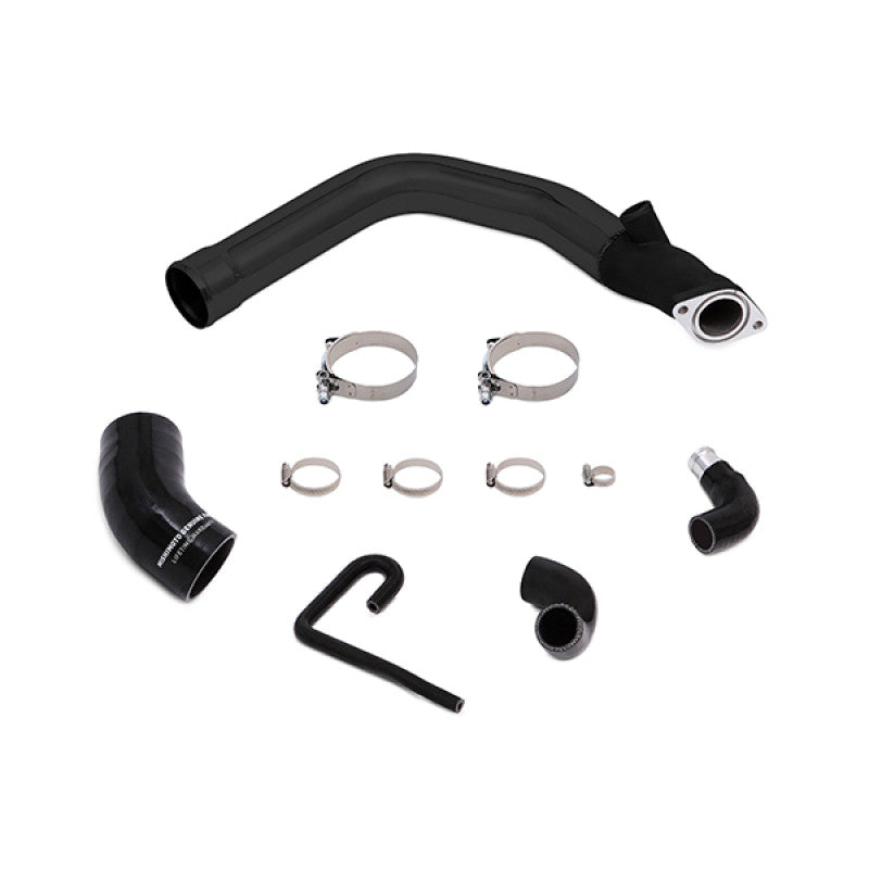Mishimoto 2015-21 Subaru WRX Top-Mount Intercooler Kit - Powder Coated Black & Black Pipes - MMTMIC-WRX-15BBK - Close Up