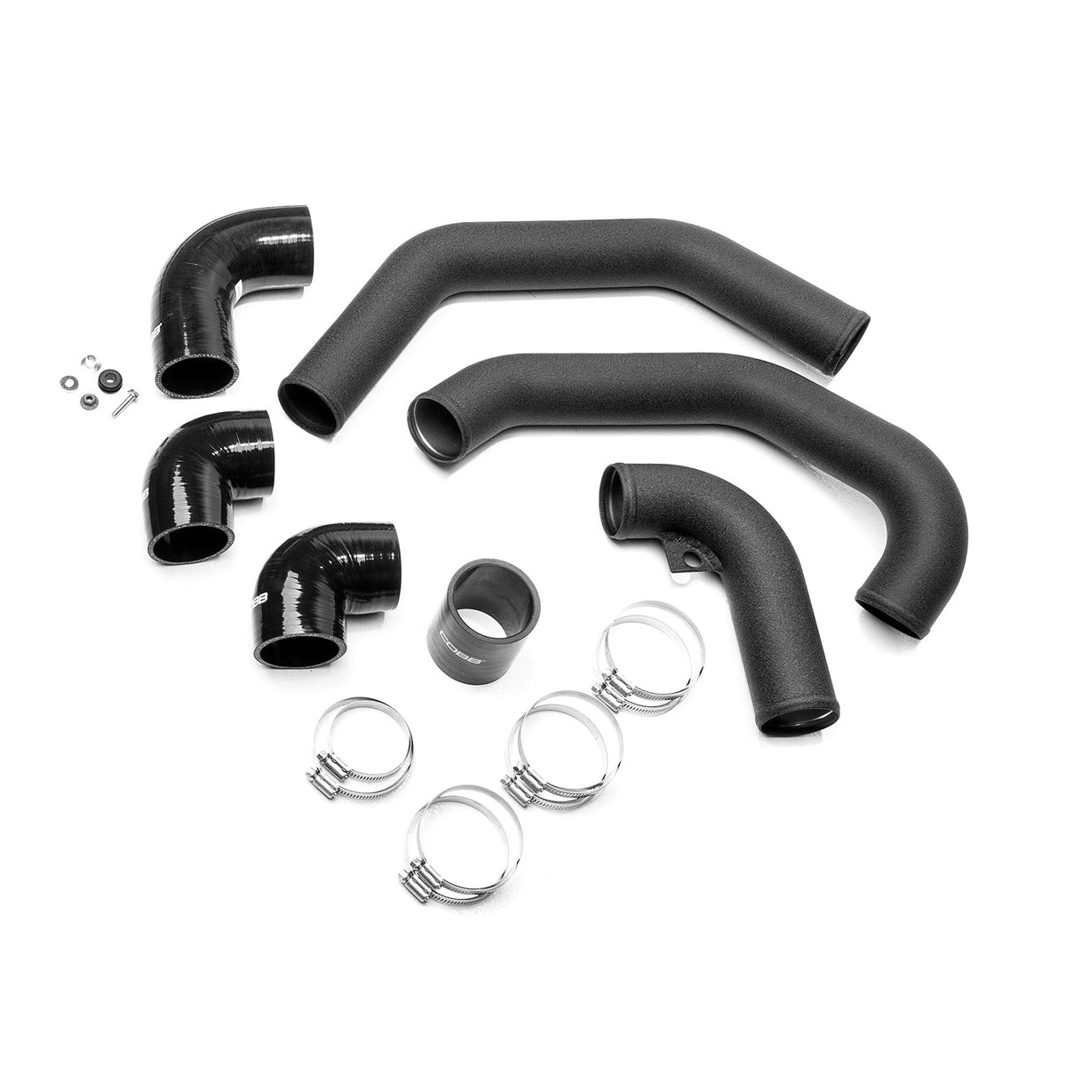 COBB Front Mount Intercooler Kit For 2011-14 Subaru STI - Black - Hot Pipes