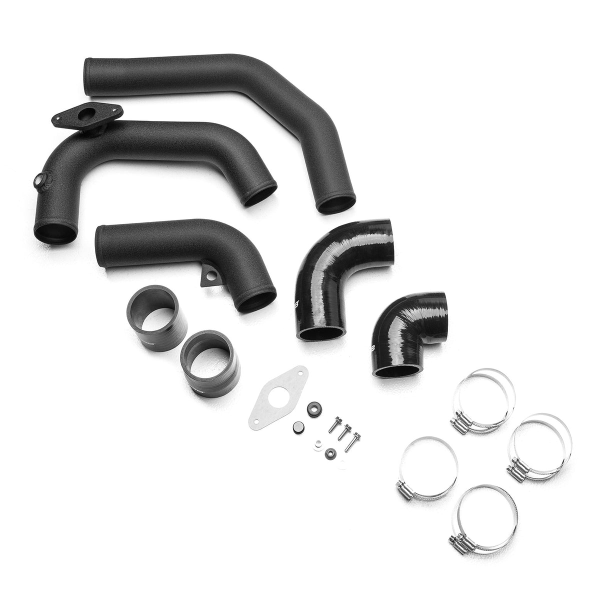 COBB Front Mount Intercooler Kit For 2011-14 Subaru WRX - Black - Front Mount Intercooler Cold Pipes
