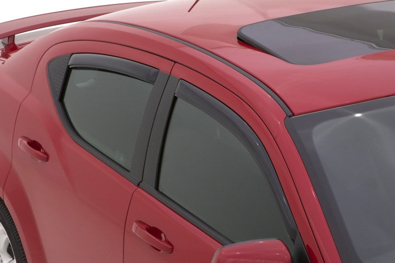 AVS 14-18 Subaru Forester Ventvisor In-Channel Front & Rear Window Deflectors 4pc - Smoke - 194375 - Mounted