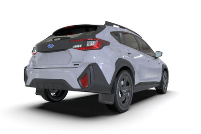 Rally Armor 2024 Subaru Crosstrek Black UR Mud Flap Light Blue Logo - Installed 4