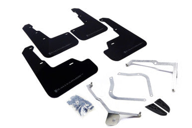Rally Armor 15-21 Subaru WRX/STI Black UR Mud Flap w/Grey Logo - MF32-UR-BLK/GRY