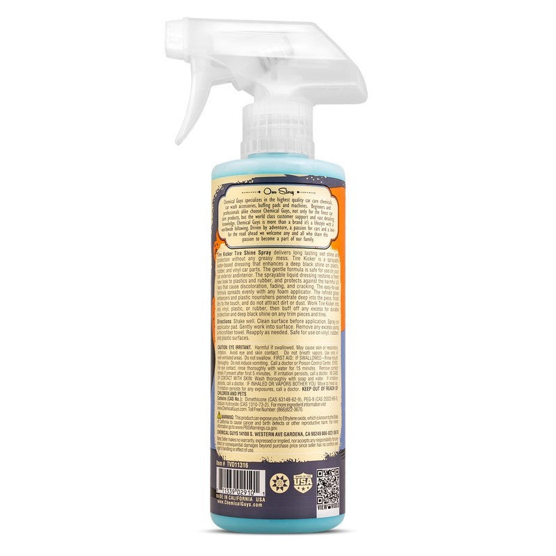 Chemical Guys Tire Kicker Extra Glossy Tire Shine - Label