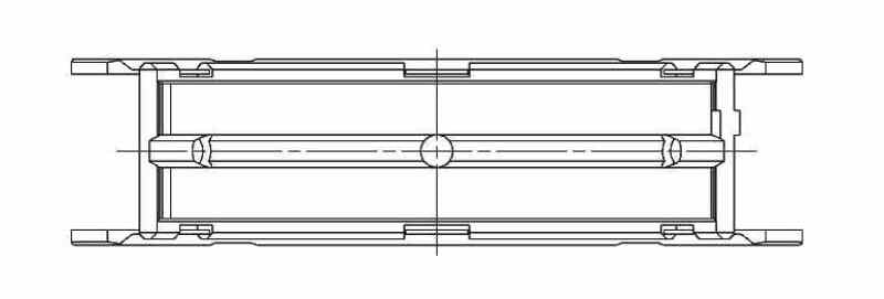 ACL Subaru FA20 Standard Size Main Bearing Set w/ +.005in OD - 5M8312HO/S5-STD - Technical Drawing 3