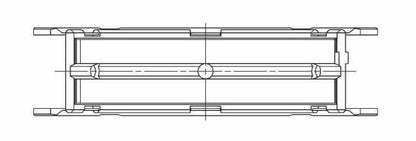 ACL Subaru FA20 Standard Size Main Bearing Set w/ +.005in OD - 5M8312HO/S5-STD - Technical Drawing 3