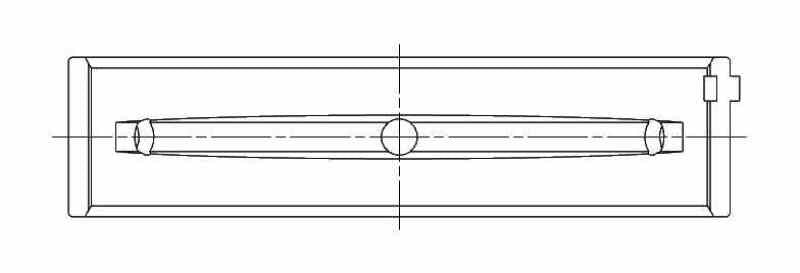 ACL Subaru FA20 Standard Size Main Bearing Set w/ +.005in OD - 5M8312HO/S5-STD -Technical Drawing