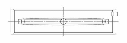 ACL Subaru FA20 Standard Size Main Bearing Set w/ +.005in OD - 5M8312HO/S5-STD -Technical Drawing
