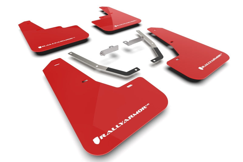 Rally Armor 2024 Subaru Crosstrek Red UR Mud Flap White Logo – IAG