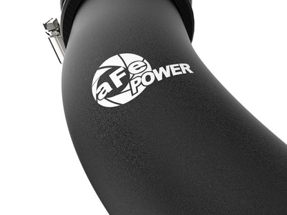 aFe BladeRunner 2-1/2 IN Aluminum Hot Charge Pipe Black 22-23 Subaru WRX - Close Up