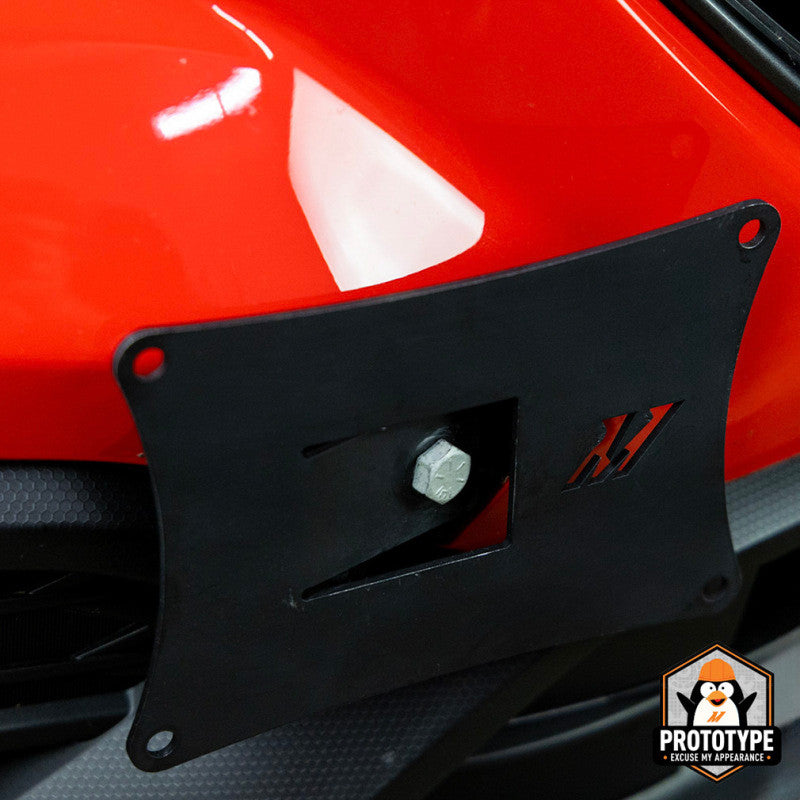 Mishimoto License Plate Relocation Kit For 2022+ Subaru WRX - Install Angle 1