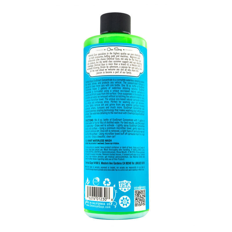 Chemical Guys EcoSmart Hyper Concentrated Waterless Car Wash & Wax - 16oz - Label