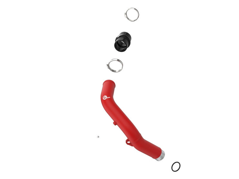 aFe BladeRunner 2-1/2 IN Aluminum Hot Charge Pipe Red 22-23 Subaru WRX - Layout
