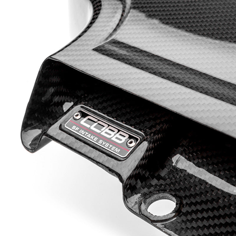 COBB 15-21 Subaru WRX Carbon Fiber Intake - Redline Edition - Close-up