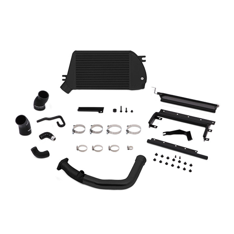 Mishimoto 2015-21 Subaru WRX Top-Mount Intercooler Kit - Powder Coated Black & Black Pipes - MMTMIC-WRX-15BBK - Primary