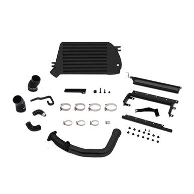 Mishimoto Top-Mount Intercooler & Charge-Pipe Kit For 2015-21 Subaru WRX - Powder Coated Black & Black Pipes - MMTMIC-WRX-15BBK