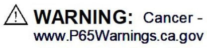 P65 Warning