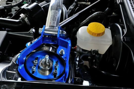 Cusco Strut Bar OS Front (Brake Cylinder Stopper RHD) JDM ONLY For Subaru BRZ / Scion FR-S - Close Up
