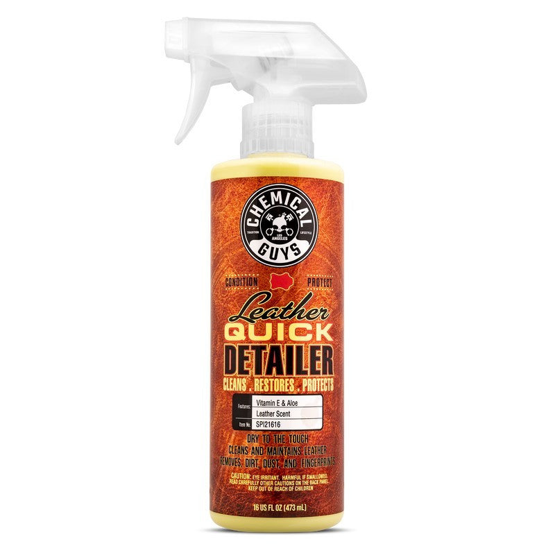 Chemical Guys Leather Quick Detailer Care Spray - Matte Finish