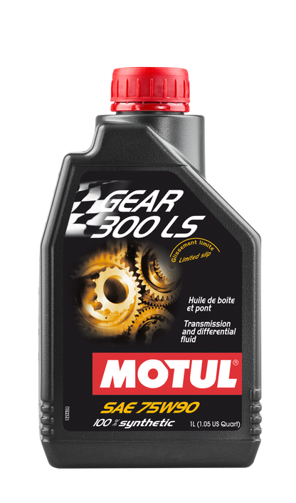 MOTUL Gear 300 LS 75W90 DSG Transmission Fluid - 12x1L (Case of 12) - 105778 - Close-up