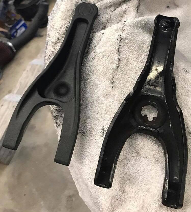 Verus Engineering Forged Clutch Fork - Subaru WRX- Compared