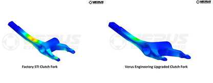 Verus Engineering Forged Clutch Fork - Subaru WRX STI- Stress points 2