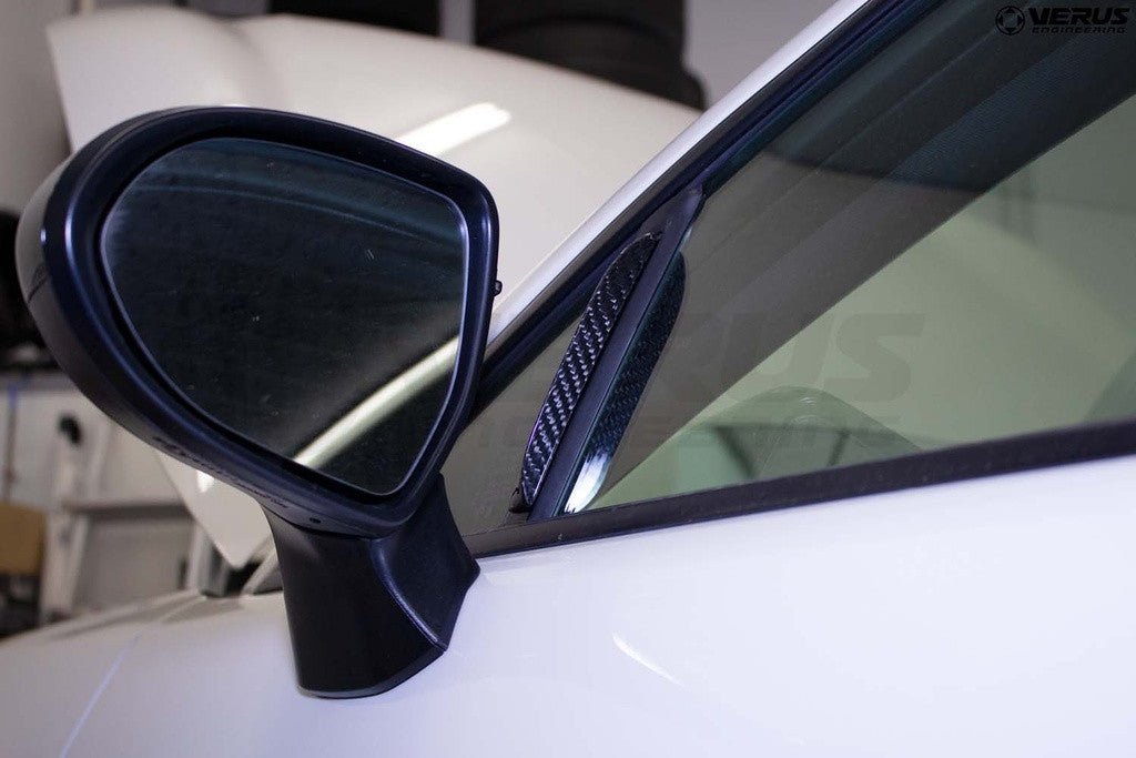 Verus Engineering Carbon Anti-Buffeting Wind Deflectors - Toyota GR86 / Subaru BRZ- Installed
