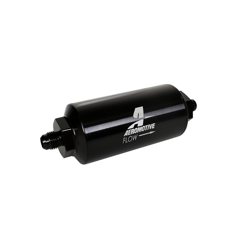Aeromotive In-Line Filter - (AN-6 Male) 10 Micron Microglass Element Bright