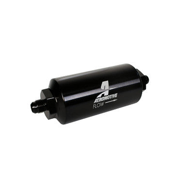 Aeromotive In-Line Filter - (AN-6 Male) 10 Micron Microglass Element Bright