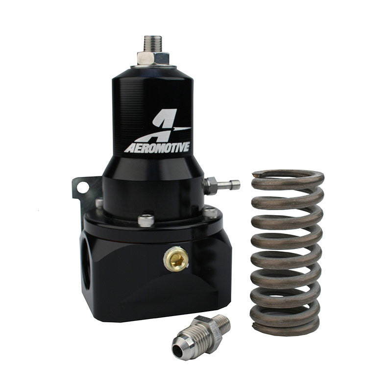 Aeromotive Regulator - 30-120 PSI - .500 Valve - 2x AN-10 Inlets / AN-10 Bypass