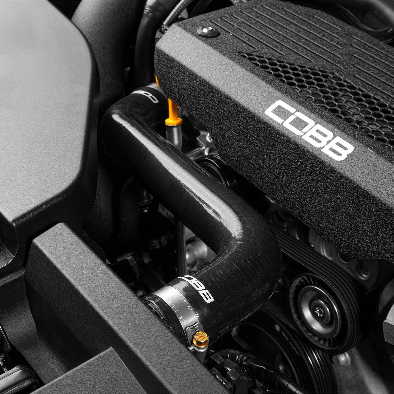 COBB Silicone Radiator Hose Kit For 2022-26 Subaru WRX - Black - Installed 1