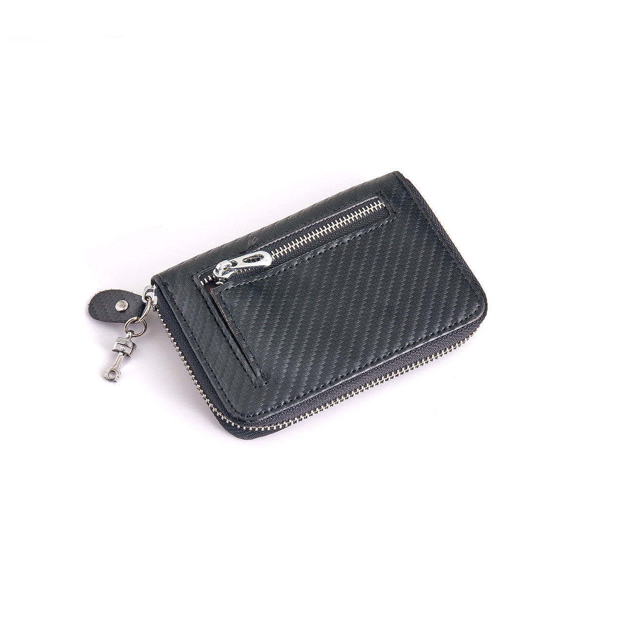 Carbon Fiber Wallet w/ Zipper Pull (Piston)