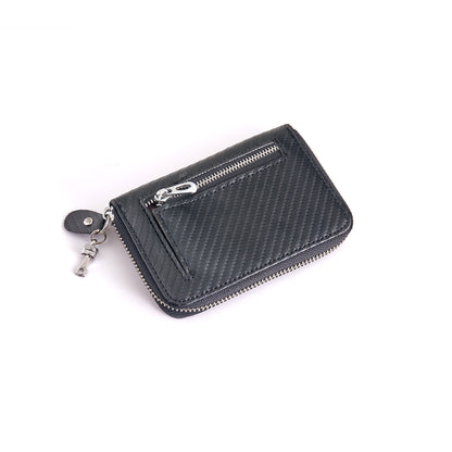 Carbon Fiber Wallet w/ Zipper Pull (Piston)