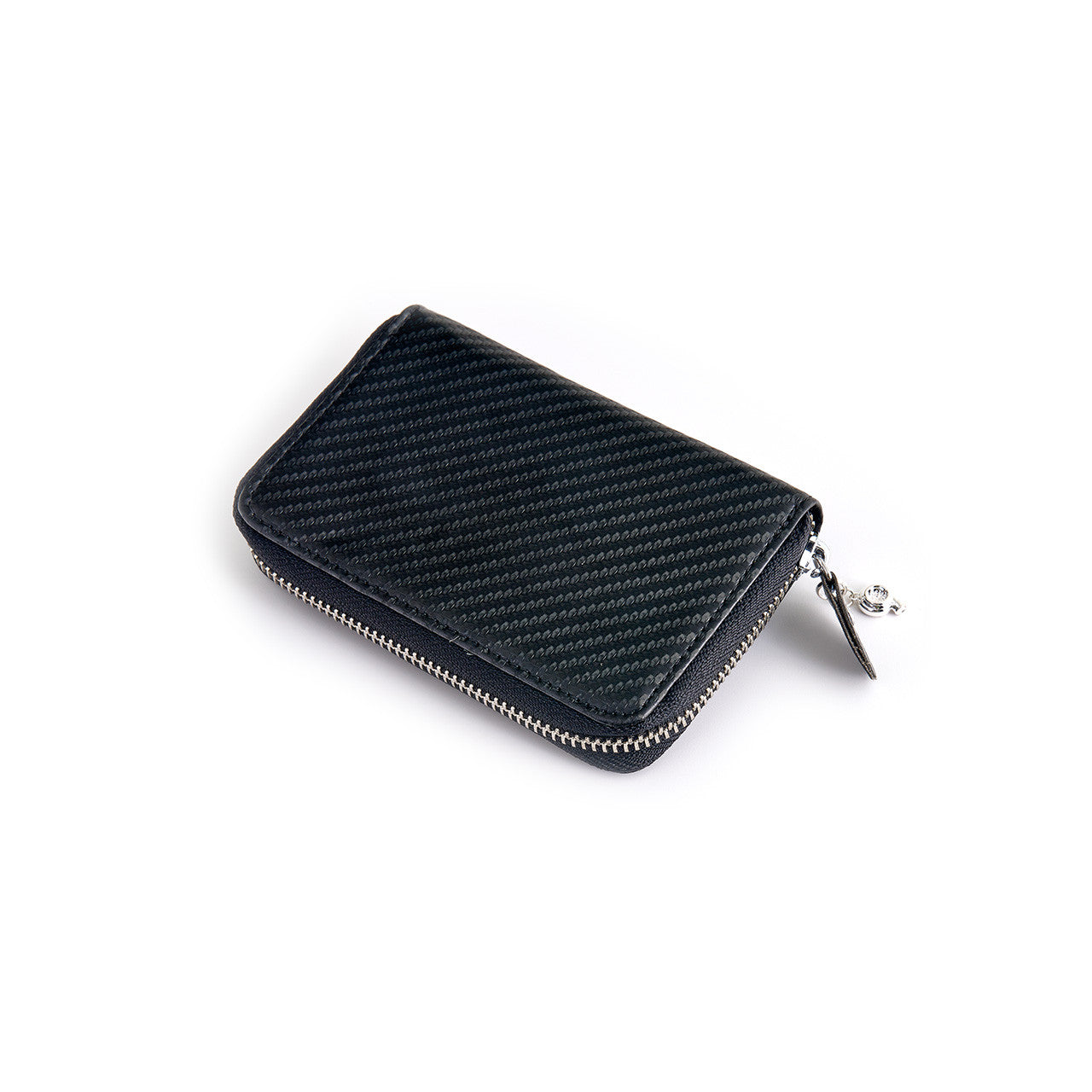 Carbon Fiber Wallet w/ Zipper Pull (Turbo) - Back