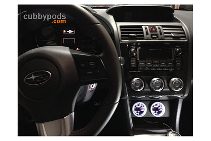 CubbyPod Dual 52mm Gauge Pod For 2015-21 Subaru WRX, 15-21 STI - Installed