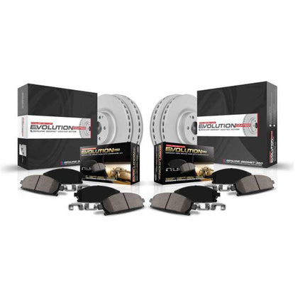 Power Stop 15-18 Subaru Legacy Front & Rear Z17 Evolution Geomet Coated Brake Kit