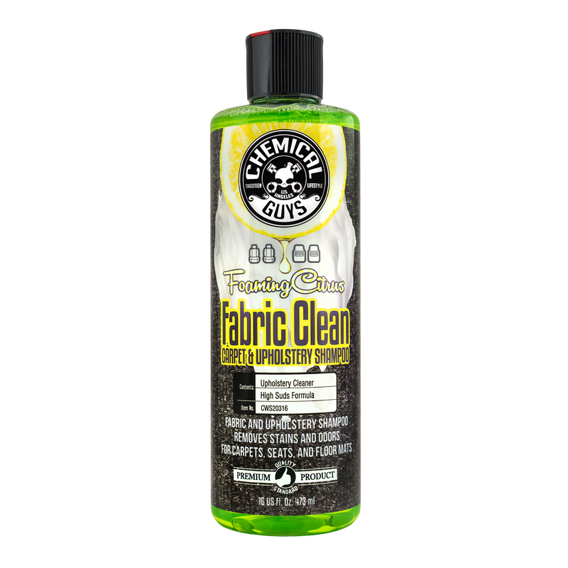 Chemical Guys Foaming Citrus Fabric Clean Carpet And Upholstery Shampoo And Odor Eliminator