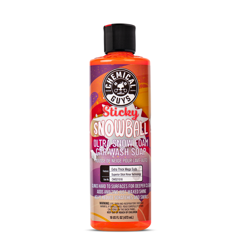 Chemical Guys Sticky Snowball Snow Foam Auto Wash - 16oz