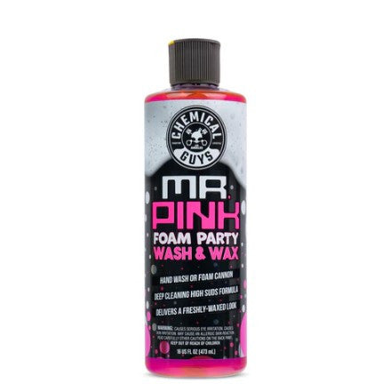 Chemical Guys Mr. Pink Foam Party Vehicle Wash Soap- 16oz - Case of 6