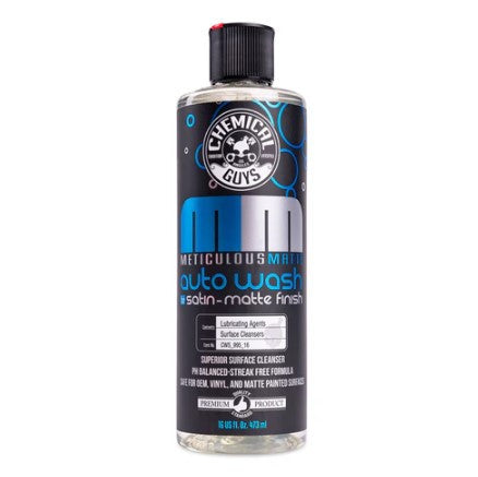 Chemical Guys Meticulous Matte Auto Wash Satin-Matte Finish - 16oz - Case of 6