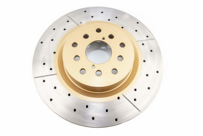 DBA Front Street Series XGold Drilled & Slotted Brake Rotor For 2005-06 Subaru Legacy GT