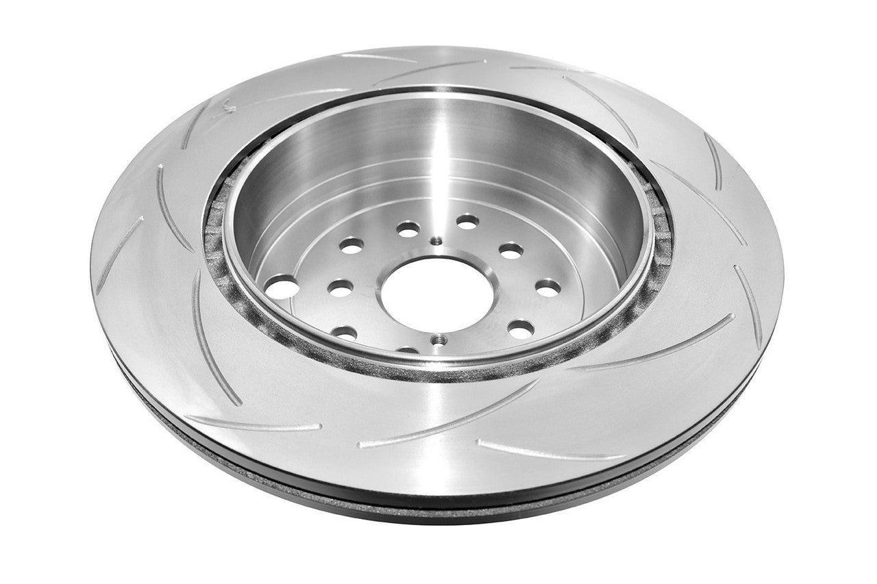 DBA Rear Street Series T2 Slotted Brake Rotor For 2015-17 Subaru WRX STI - Back