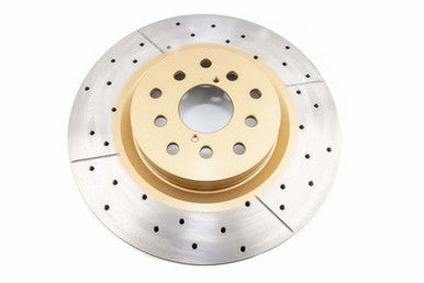 DBA Rear Street Series XGold Dual- Drilled Brake Rotor For 2008-14 Subaru WRX, 08-17 WRX STI - DBA2656X-10