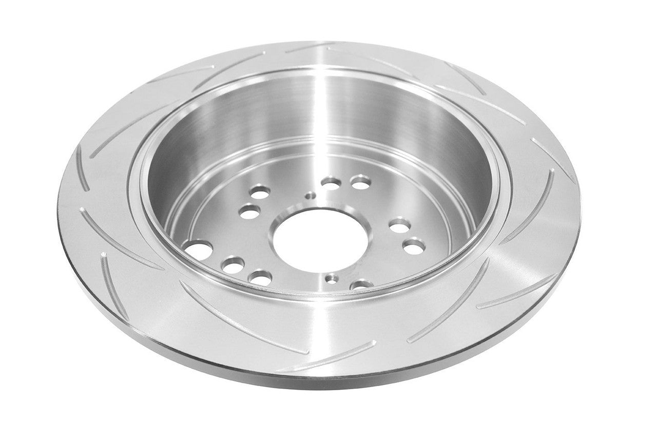 DBA Rear Street Series T2 Slotted Brake Rotor For 2008-14 Subaru WRX - Back