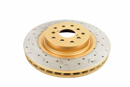 DBA Front 4000 Series XS Gold Drilled & Slotted Brake Rotor For 2005-06 Subaru Legacy GT