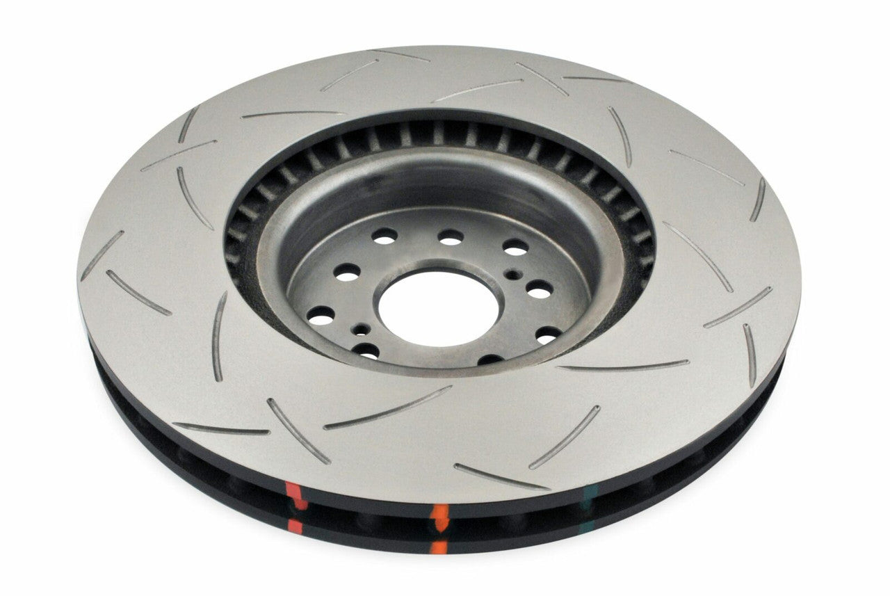 DBA Front 4000 Series T3 Slotted Brake Rotor For 2008-14 Subaru WRX w/ Brembo, 04-17 WRX STI - Back